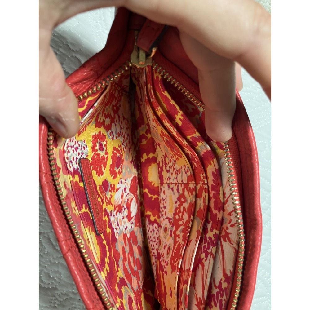 Vera Bradley Mia Quilted Leather Wristlet Clutch Women's Canyon Sunset Floral - Picture 7 of 8